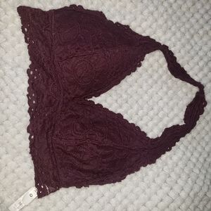 Burgundy bralette